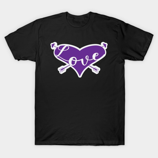 Love is Love Purple T-Shirt by Design_Lawrence